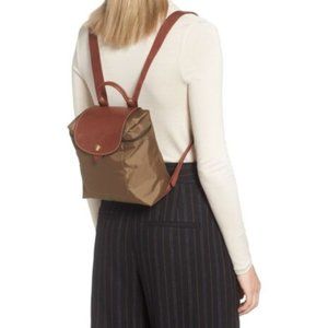Mini Le Pliage Canvas Backpack  Khaki
